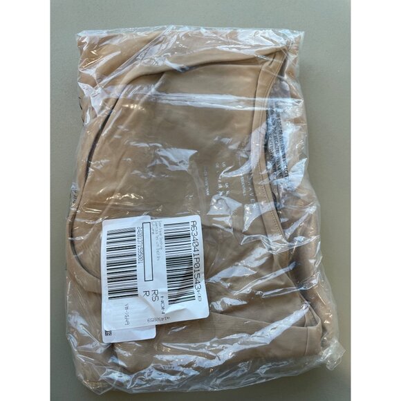 Susan Graver Smoothing Essentials Tank with Shelf Bra Womens Large Buff Beige NE - Picture 3 of 7